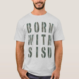 Geboren met Sisu Camo 1 T-shirt
