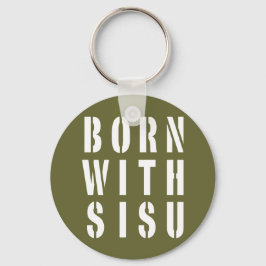 Geboren met Sisu Donker Sleutelhanger