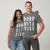 Geboren met Sisu Donker T-shirt (Unisex)