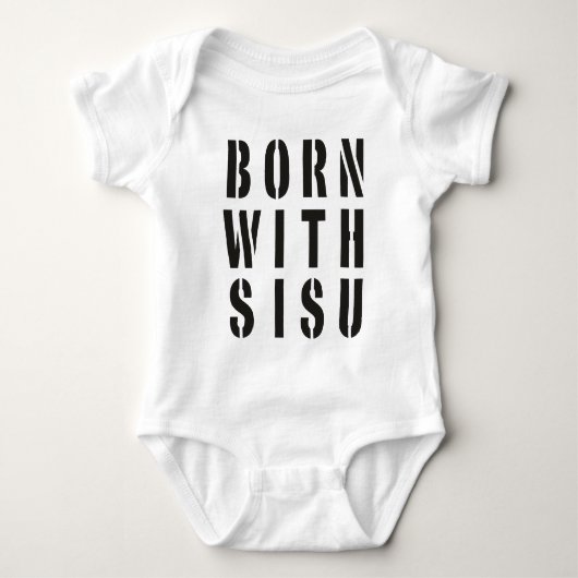 Geboren met Sisu Romper (Voorkant)