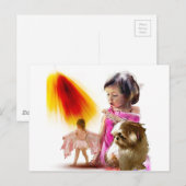 geboren met vleugels briefkaart (Voorkant / Achterkant)