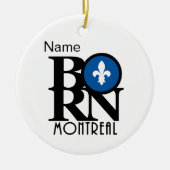 GEBOREN Montreal Custom Keramisch Ornament (Voorkant)