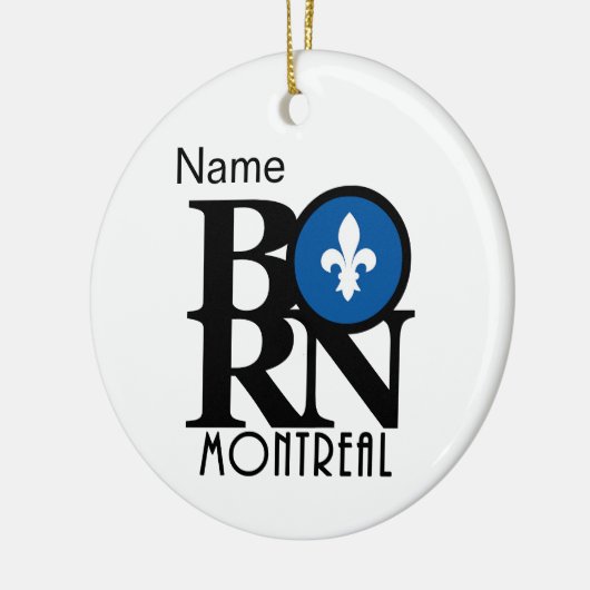 GEBOREN Montreal Custom Keramisch Ornament (Links)