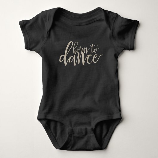 'Geboren naar Dance' Body Suit Romper (Voorkant)