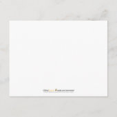 Geboren naar Rock. Aangepaste platte notitiekaarte Notitiekaartje (Achterkant)