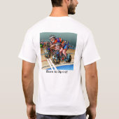 Geboren naar Sprint! T-shirt (Achterkant)