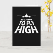Geboren naar vliegend hoge piloot kaart (Gele Bloem)