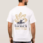 Geboren Navigator - MD Lotus Blossom Kajak T-shirt (Achterkant)