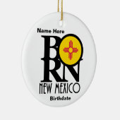 GEBOREN New Mexico Custom Keramisch Ornament (Rechts)