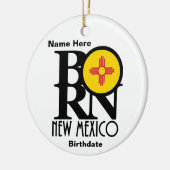 GEBOREN New Mexico Custom Keramisch Ornament (Links)