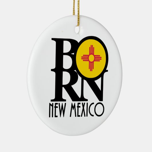 GEBOREN New Mexico Keramisch Ornament (Rechts)