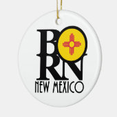 GEBOREN New Mexico Keramisch Ornament (Links)
