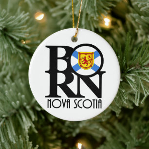 GEBOREN Nova Scotia Keramisch Ornament