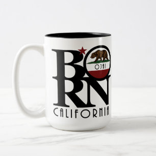 GEBOREN Ojai California 15oz Tweekleurige Koffiemok