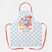 Geboren om all-over print Schort te bakken (Voorkant)