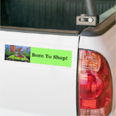 Geboren om autocadeaus te kopen bumpersticker (Op Truck)