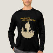 Geboren om avontuur te ontdekken Tri-Blend shirt (Voorkant volledig)