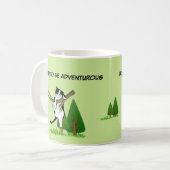 Geboren om avontuurlijke kattenliefhebber te zijn  koffiemok (Voorkant links)