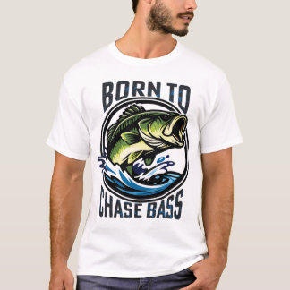 Geboren om baarsvissers na te jagen t-shirt