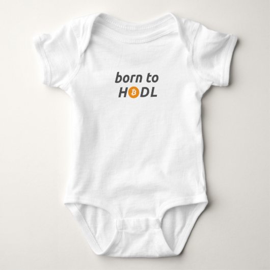 Geboren om baby-body te HODL Romper (Voorkant)