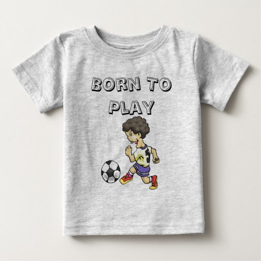 Geboren om Baby T-shirt te spelen (Voorkant)