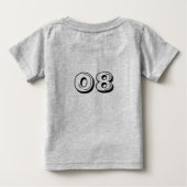 Geboren om Baby T-shirt te spelen (Achterkant)