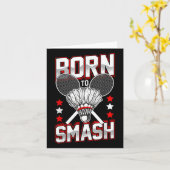 Geboren om badmintonners van alle niveaus te verpl kaart (Gele Bloem)