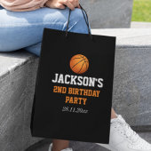 Geboren om bal basketbal thema kinderen verjaardag medium cadeauzakje