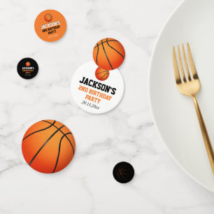 Geboren om bal basketbal thema verjaardag confetti