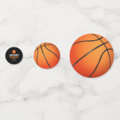 Geboren om bal basketbal thema verjaardag confetti (Achterkanten)