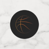 Geboren om bal basketbal thema verjaardag confetti (Kleine voorkant)