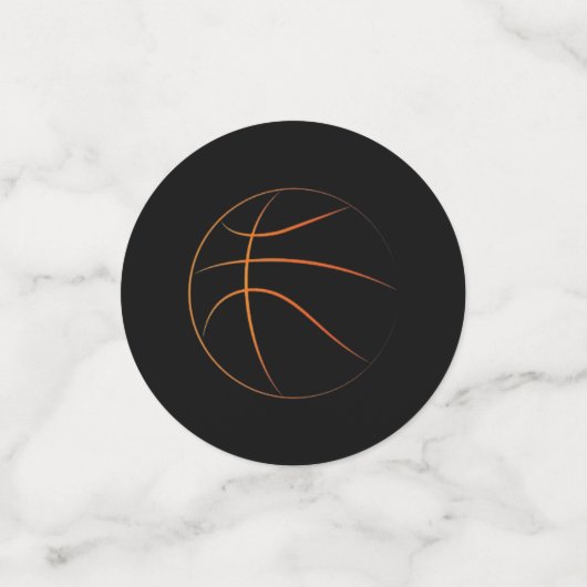 Geboren om bal basketbal thema verjaardag confetti (Kleine voorkant)