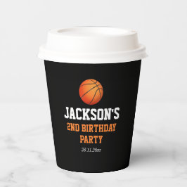 Geboren om bal basketbal thema verjaardag papieren bekers