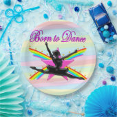  GEBOREN OM BALLERINA PAPIEREN BORDEN TE DANSEN PAPIEREN BORDJE (Feest)