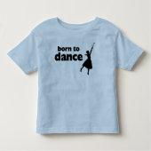 Geboren om ballet te dansen kinder shirts (Voorkant)