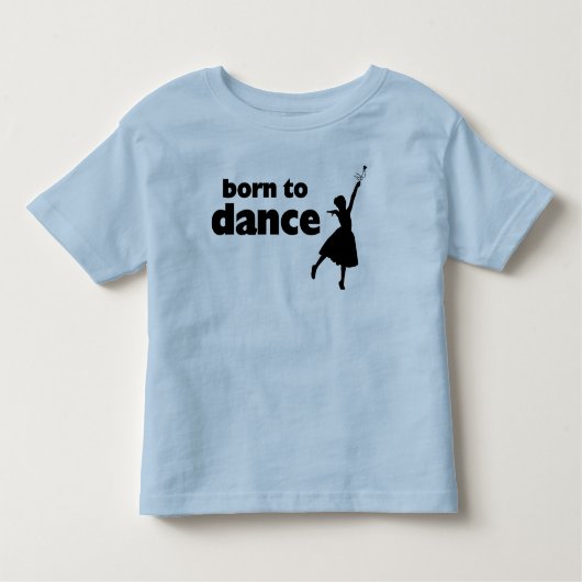 Geboren om ballet te dansen kinder shirts (Voorkant)