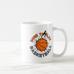 Geboren om basketbal te spelen 9 koffiemok