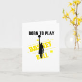 Geboren om basketbal te spelen kaart (Gele Bloem)
