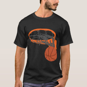 GEBOREN OM BASKETBAL TE SPELEN STOP NOOIT T-SHIRT
