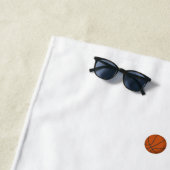 Geboren om basketbal te spelen strandlaken (In situ)