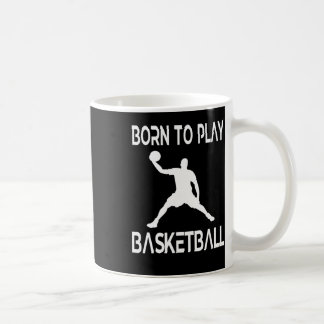 Geboren om basketbalfan basketbalspeler te spelen koffiemok