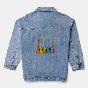 Geboren om Basketballogo te spelen Denim Jacket