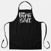 Geboren om BBQ-Schort te grillen Schort (Voorkant)