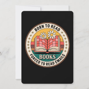 Geboren om boeken te lezen die gedwongen zijn om e kaart
