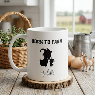 Geboren om boerenlandleven, plattelands wortels de koffiemok
