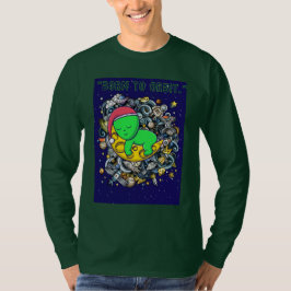 geboren om buitenaardse slapende baan te maken t-shirt
