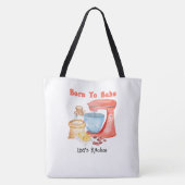 Geboren om Canvas tas te bakken (Achterkant)