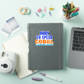Geboren om Cobol-taal te spreken Sticker (iPad Cover)