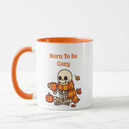 Geboren om Cozy te zijn – Skelet  Mok