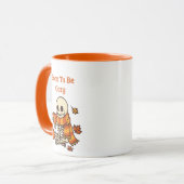 Geboren om Cozy te zijn – Skelet Mok (Voorkant links)